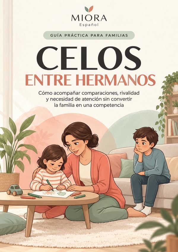 Portada de Celos Entre Hermanos, guía de MIORA Español