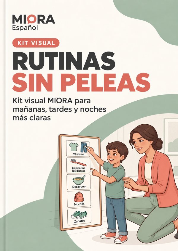 Portada de Rutinas Sin Peleas, guía de rutinas de MIORA Español